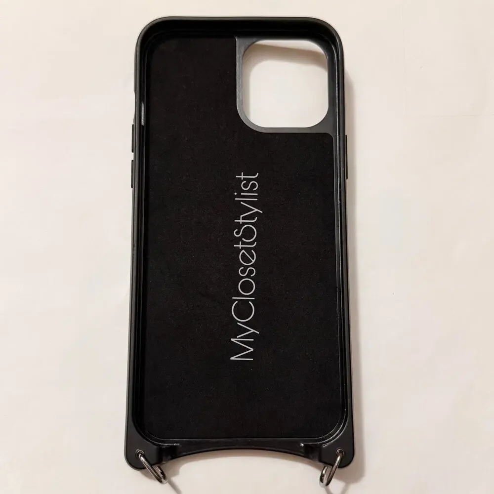 BANDOLIER Black Silver Crossbody 12 ProMax Wallet Case Strap Set NEW! Adjustable